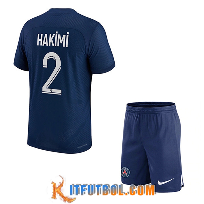 Camisetas De Futbol PSG (HAKIMI #2) Ninos Primera 2022/23