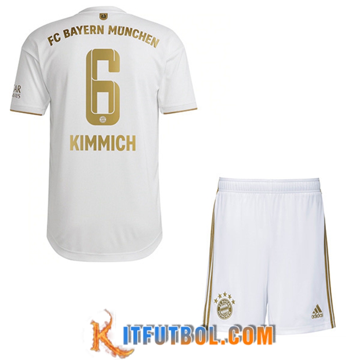 Camisetas De Futbol Bayern Munich (KIMMICH #6) Ninos Segunda 2022/23