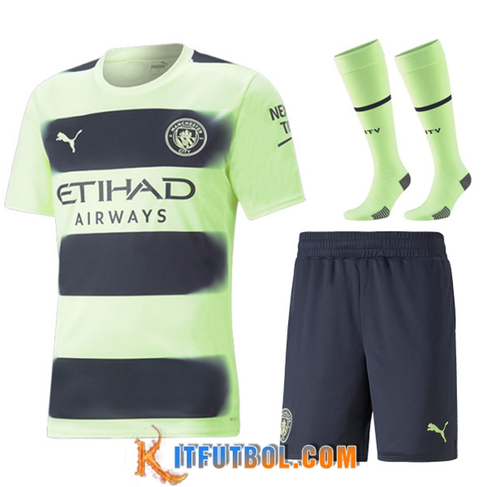 Camisetas De Futbol Manchester City Segunda (Cortos + Calcetines) 2022/2023