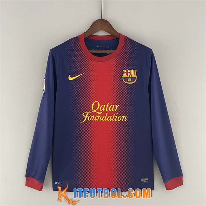 Camisetas De Futbol FC Barcelona Retro Primera Manga Larga 2012/2013