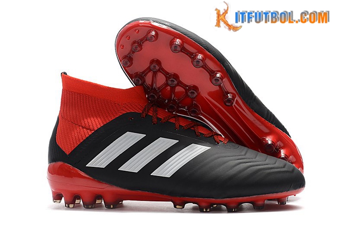 Adidas Botas De Fútbol Predator 18.1 AG Negro/Rojo