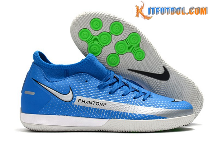Nike Botas De Fútbol Phantom GT Academy Dynamic Fit IC Azul