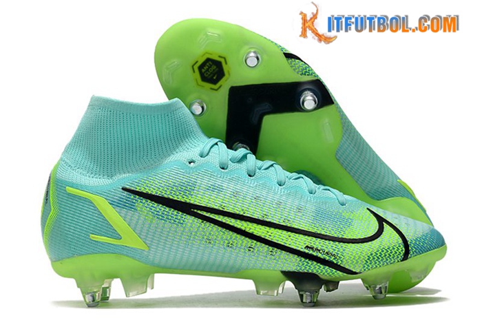 Nike Botas De Fútbol Mercurial Superfly VIII Elite SG PRO Anti Clog Verde