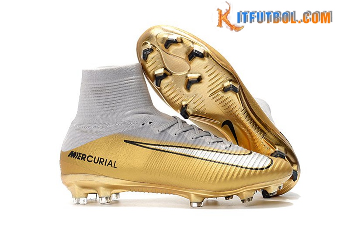 Nike Botas De Fútbol Mercurial Superfly CR7 Quinto Triunfo FG Dorado
