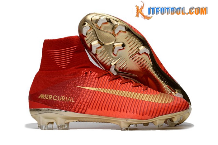 Nike Botas De Fútbol Mercurial Superfly V CR7 FG Rojo