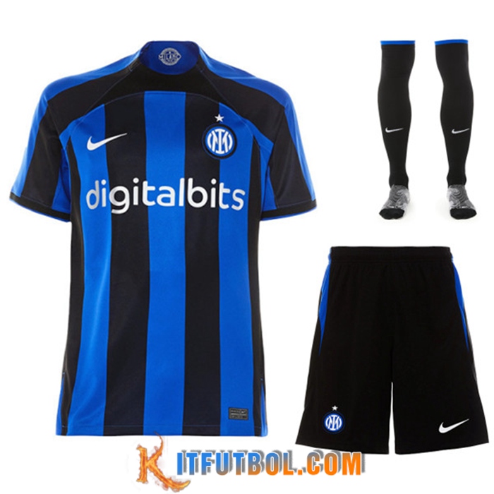 Camiseta Futbol Inter Milan Primera (Cortos + Calcetines) 2022/2023