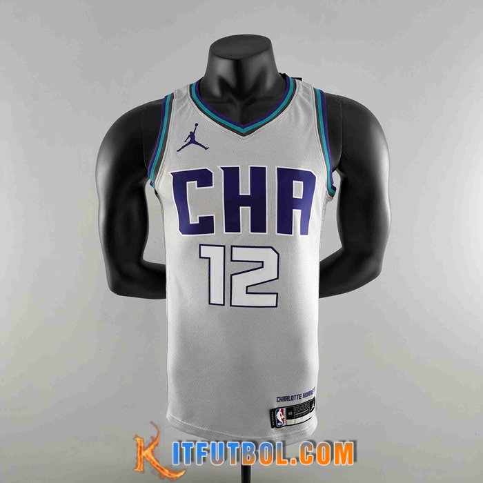 Camisetas Charlotte Hornets (OUBRE JR. #12) 2019 Gris