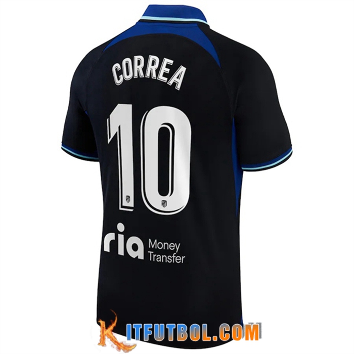 Camisetas De Futbol Atletico Madrid (CORREA #10) 2022/2023 Segunda
