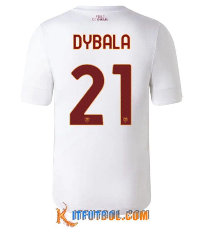 Camisetas De Futbol AS Roma (DYBALA #21) 2022/2023 Segunda