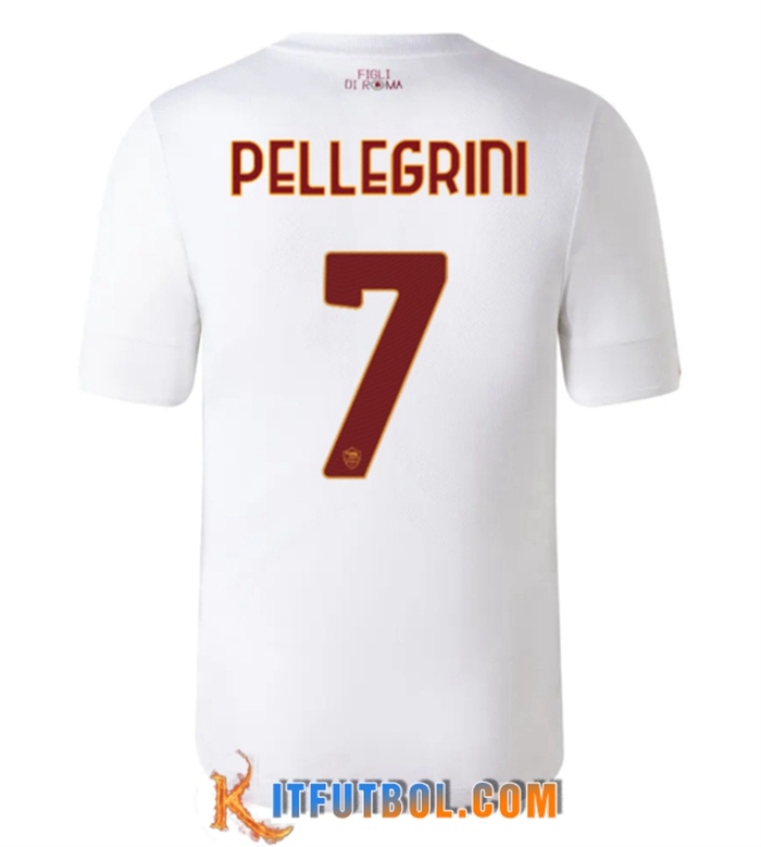 Camisetas De Futbol AS Roma (PELLEGRINI #7) 2022/2023 Segunda