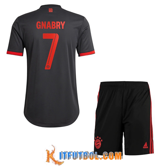 Camisetas De Futbol Bayern Munich (GNABRY #7) Ninos Tercera 2022/2023