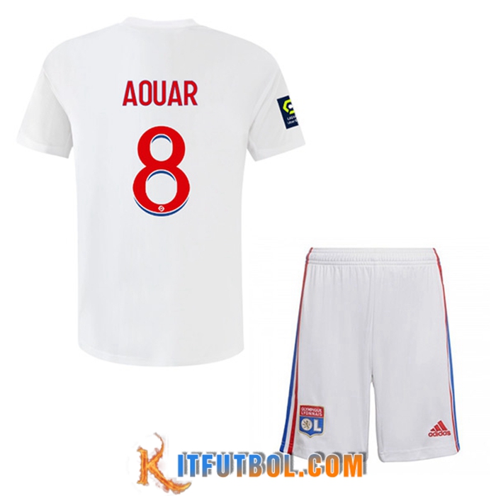 Camisetas De Futbol Lyon (AOUAR #8) Ninos Primera 2022/2023