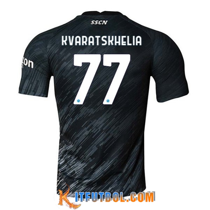 Camisetas De Futbol SSC Napoli (KVARATSKHELIA #77) 2022/2023 Tercera