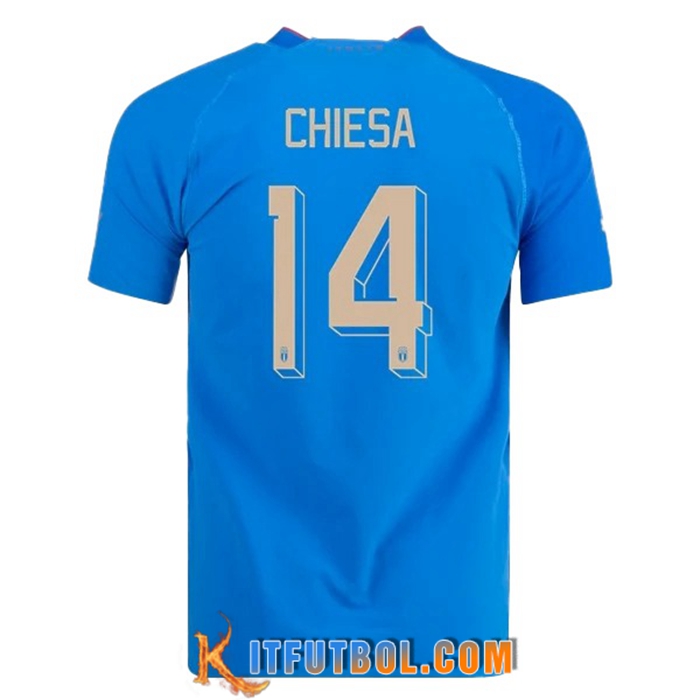 Camiseta Equipo Nacional Italia (CHIESA #14) 2022/2023 Primera