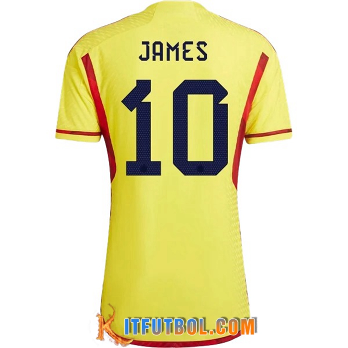Camiseta Equipo Nacional Colombia (JAMES #10) 2022/2023 Primera