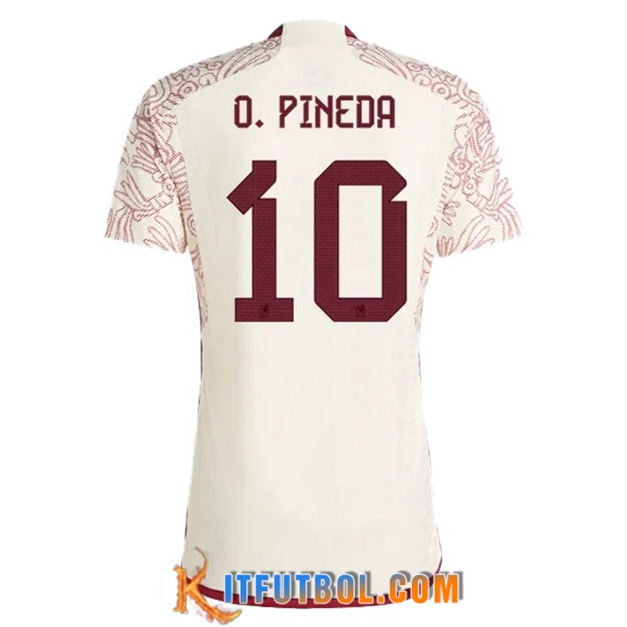 Camiseta Equipo Nacional México (O. PINEDA #10) 2022/2023 Segunda