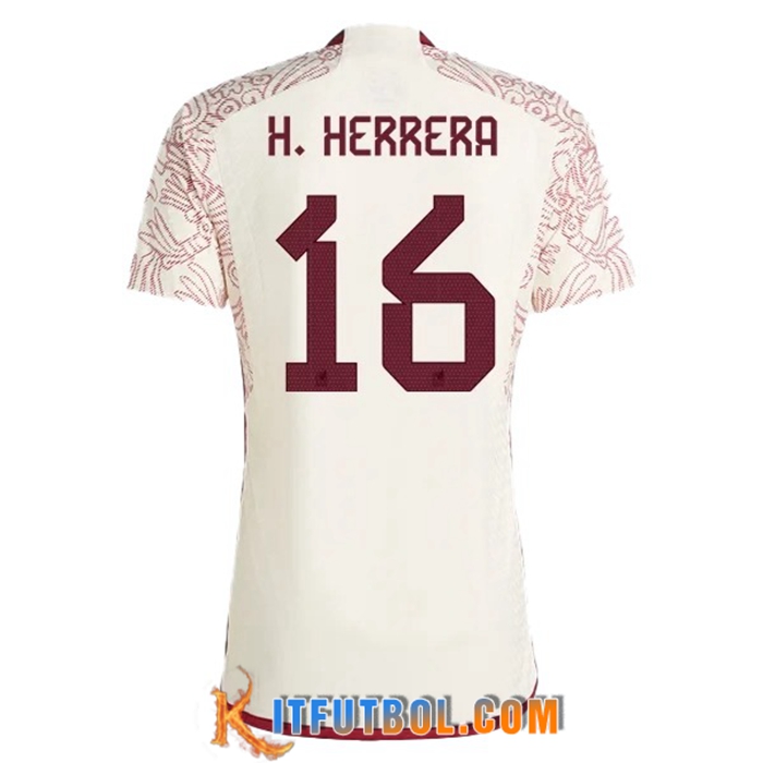 Camiseta Equipo Nacional México (H. HERRERA #16) 2022/2023 Segunda