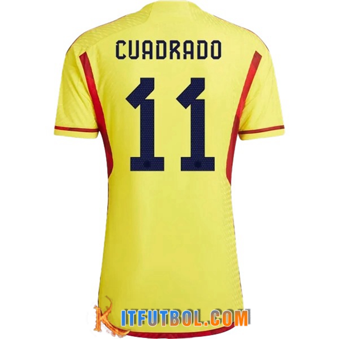 Camiseta Equipo Nacional Colombia (CUADRADO #11) 2022/2023 Primera