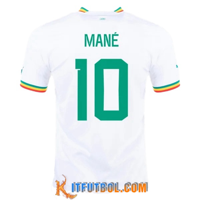 Camiseta Equipo Nacional Sénégal (MANE #10) 2022/2023 Primera