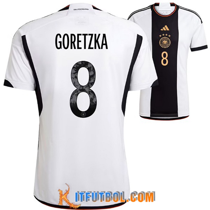 Camiseta Equipo Nacional Alemania (GORETZKA #8) 2022/2023 Primera
