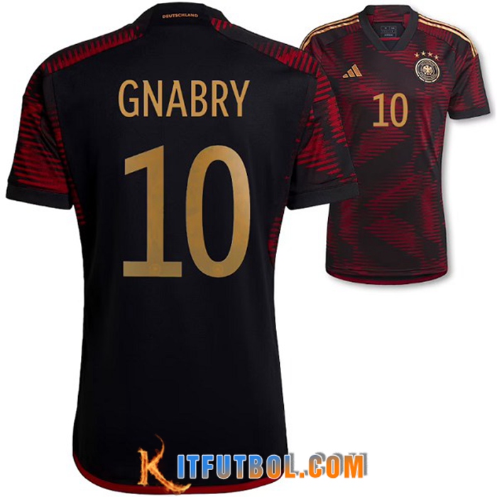 Camiseta Equipo Nacional Alemania (GNABRY #10) 2022/2023 Segunda