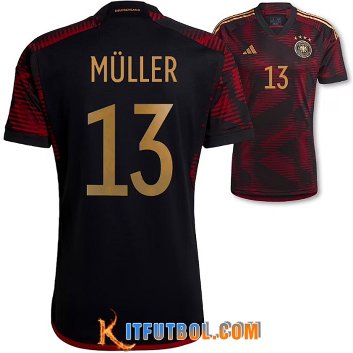 Camiseta Equipo Nacional Alemania (MÜLLER #13) 2022/2023 Segunda