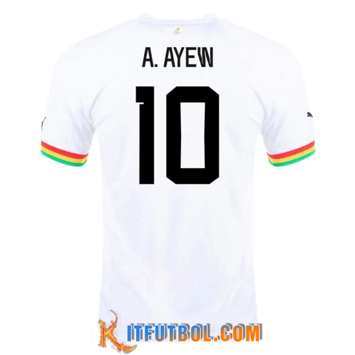 Camiseta Equipo Nacional Ghana (A.AYEW #10) 2022/2023 Primera