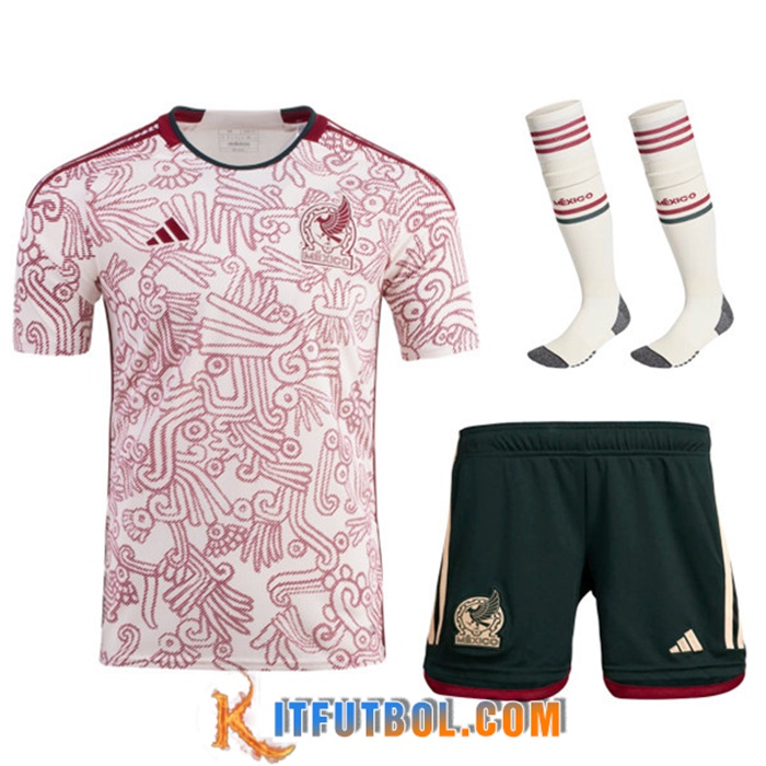 Camisetas De Futbol México Segunda (Cortos + Calcetines) Copa Del Mundo 2022
