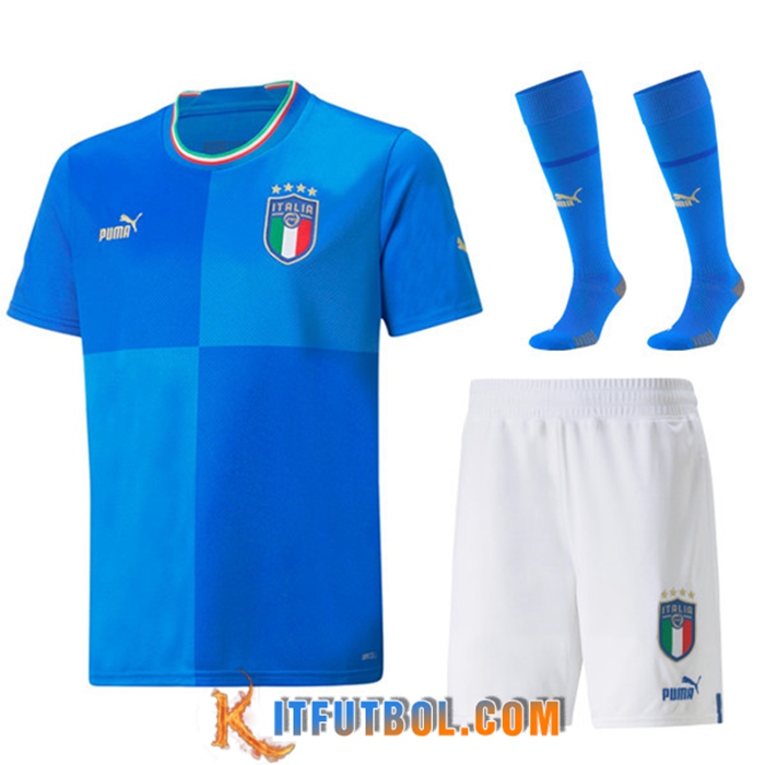 Camisetas De Futbol Italia Primera (Cortos + Calcetines) Copa Del Mundo 2022