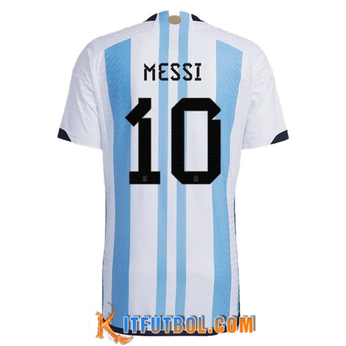 Camisetas De Futbol Argentina (MESSI #10）Copa Del Mundo 2022 Primera