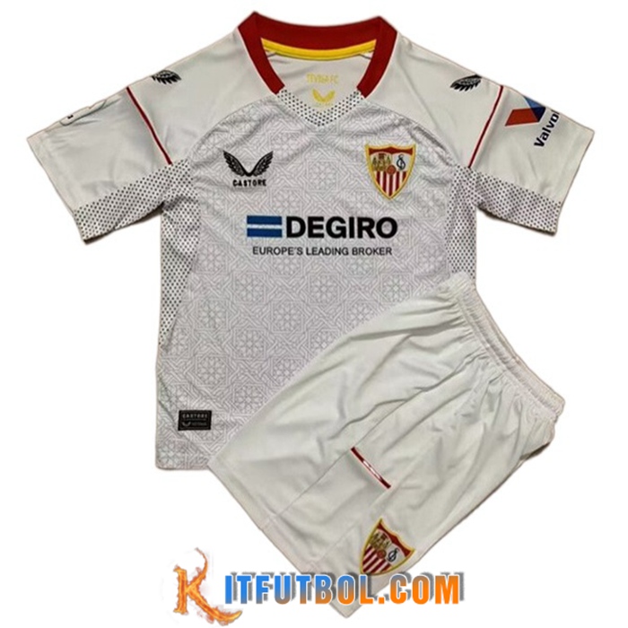 Nueva Camisetas De Futbol Sevilla FC Ninos Primera 2022/2023