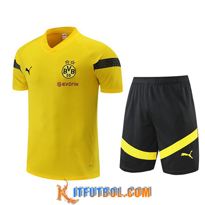 Camiseta Entrenamiento + Cortos Dortmund BVB Amarillo 2022/2023
