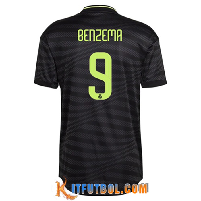 Camisetas De Futbol Real Madrid (BENZEMA #9) 2022/2023 Tercera