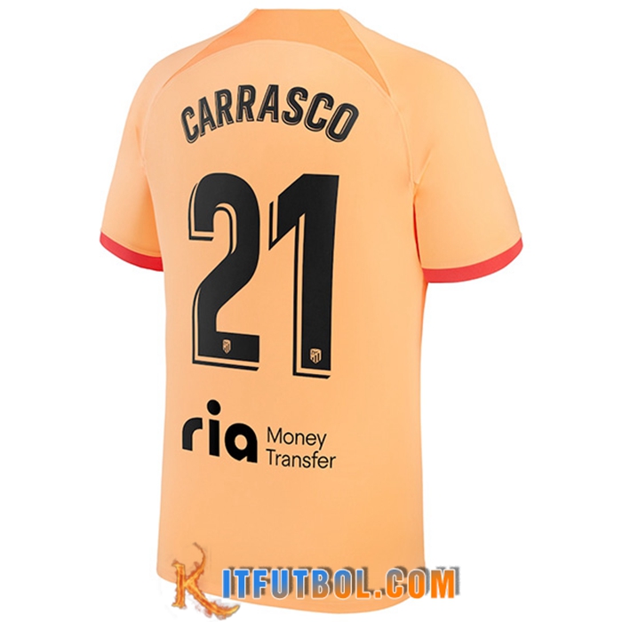 Camisetas De Futbol Atletico Madrid (CARRASCO #21) 2022/2023 Tercera
