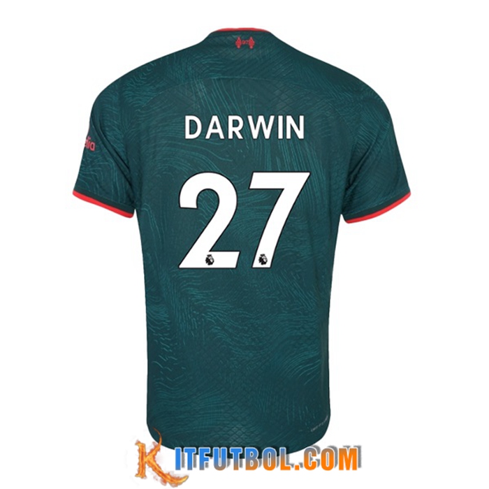 Camisetas De Futbol Liverpool (DARWIN #27) 2022/2023 Tercera
