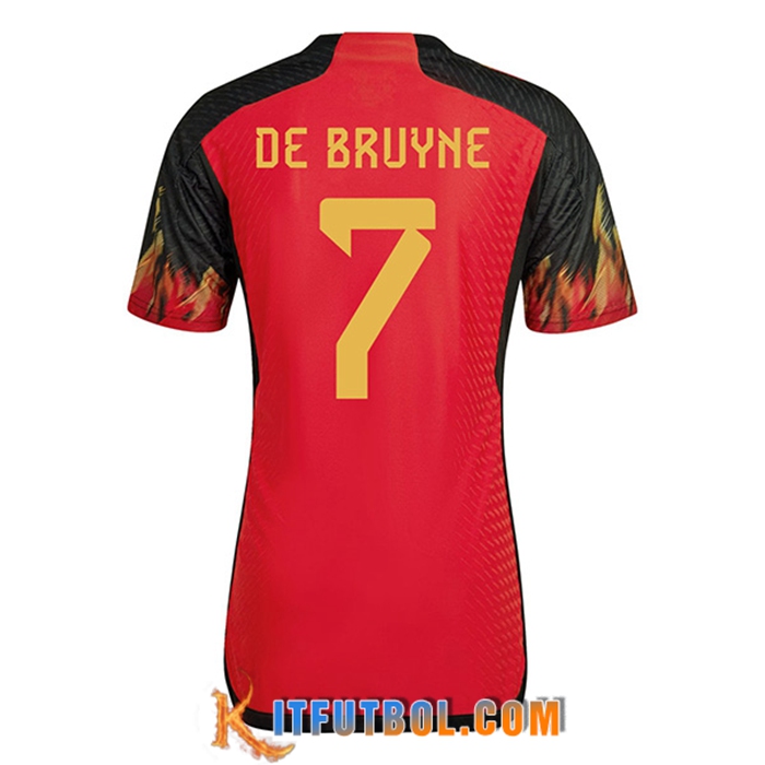 Camiseta Nacional Bélgica (DE BRUYNE #7) 2022/2023 Primera