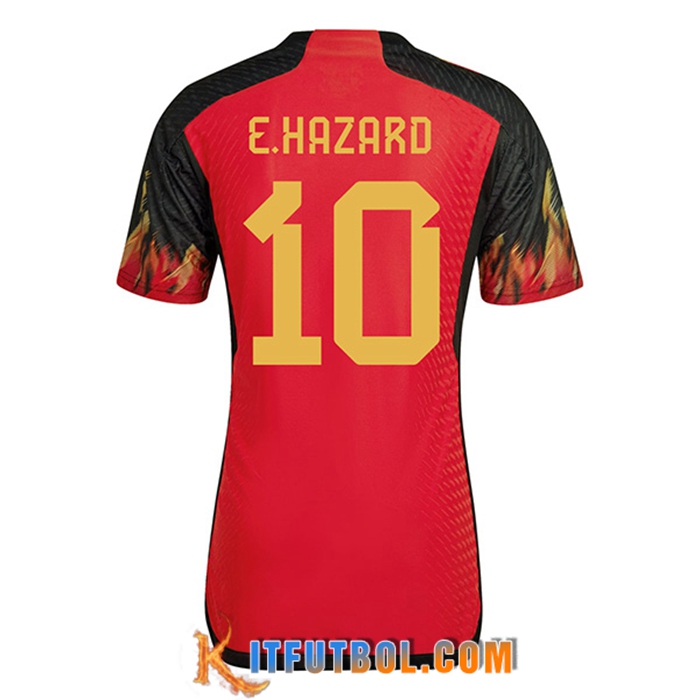 Camiseta Nacional Bélgica (E.HAZARD #10) 2022/2023 Primera