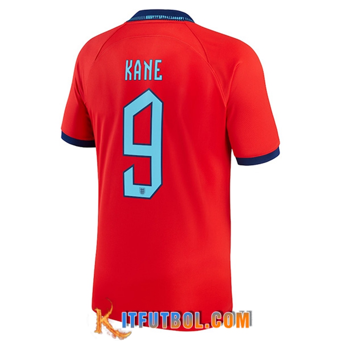 Camiseta Nacional Inglaterra (KANE #9) 2022/2023 Segunda