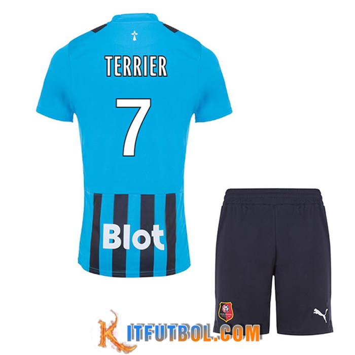 Camisetas De Futbol Stade Rennais (TERRIER #7) Ninos Tercera 2022/2023