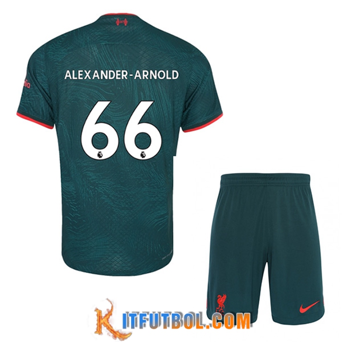 Camisetas De Futbol Liverpool (ALEXANDER-ARNOLD #66) Ninos Tercera 2022/2023
