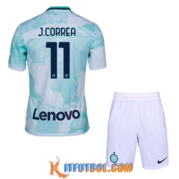 Camisetas De Futbol Inter Milan (J.CORREA #11) Ninos Segunda 2022/2023