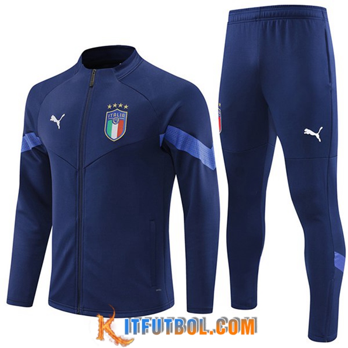 Chandal Equipos De Futbol - Chaqueta Italia Azul Marinos 2022/2023