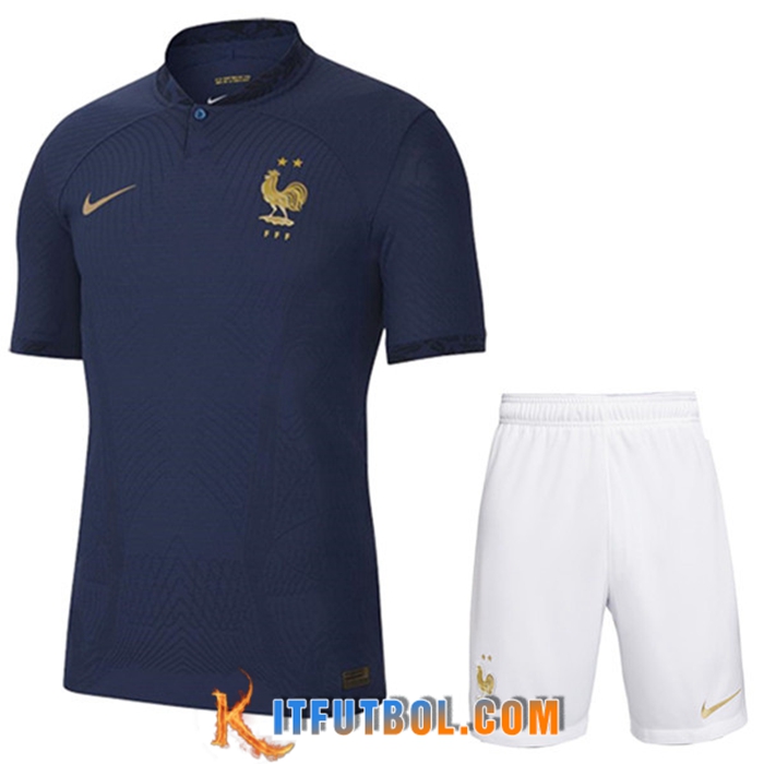 Camisetas Futbol Francia Primera + Cortos Copa Del Mundo 2022