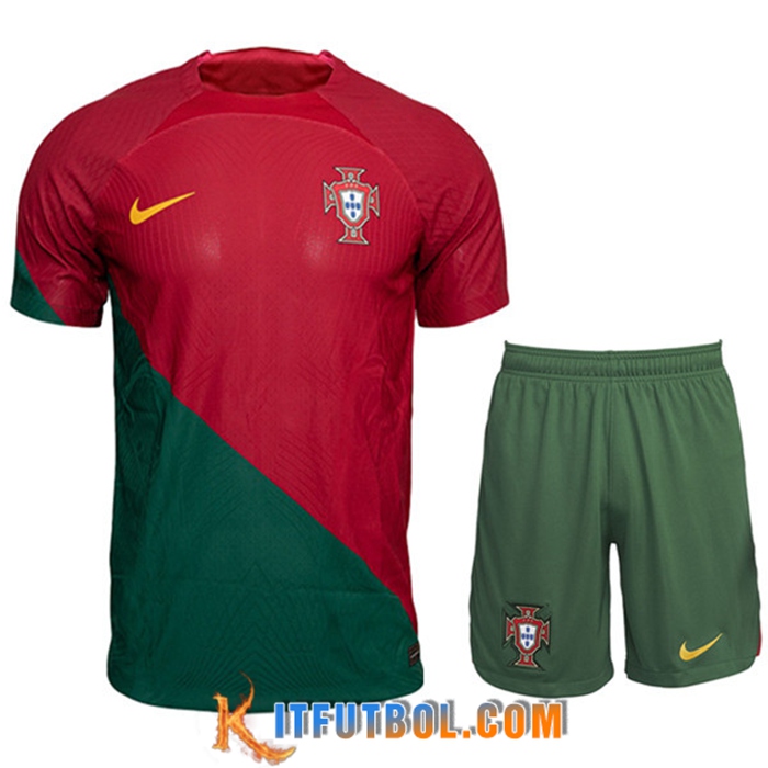 Camisetas Futbol Portugal Primera + Cortos Copa Del Mundo 2022