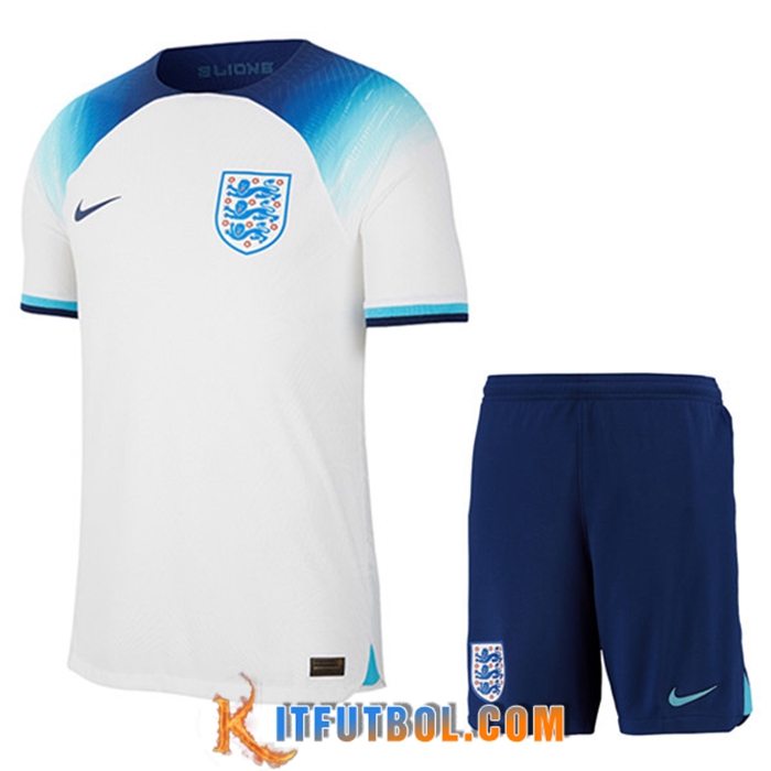 Camisetas Futbol Inglaterra Primera + Cortos Copa Del Mundo 2022