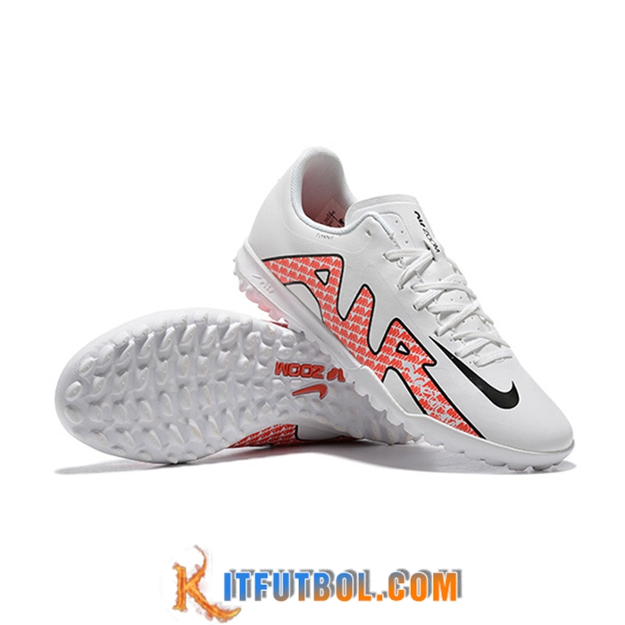 Nike Botas De Fútbol Air Zoom Mercurial Vapor- XV Academy TF Blanco/Rojo