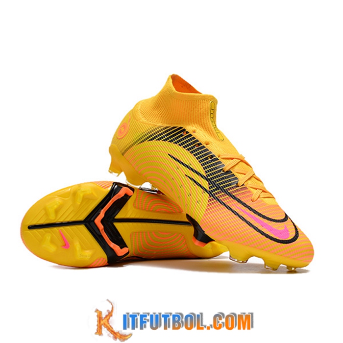 Nike Botas De Fútbol Mercurial 14 High Gang FG Naranja