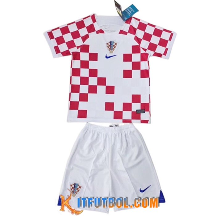 Nueva Camisetas De Futbol Croacia Ninos Primera 2022/2023