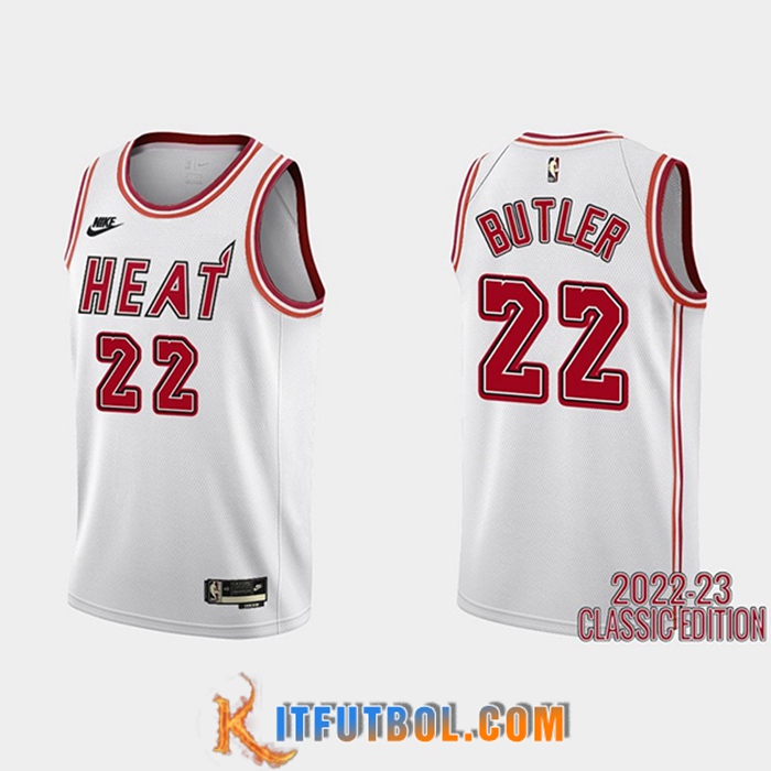 Camisetas Miami Heat (BUTLER #22) 2022/23 Blanco