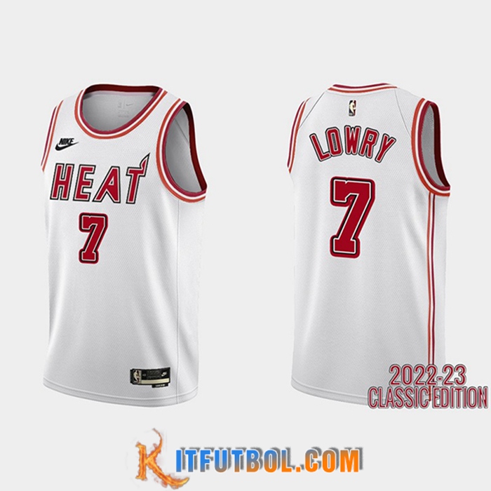 Camisetas Miami Heat (LOWRY #7) 2022/23 Blanco
